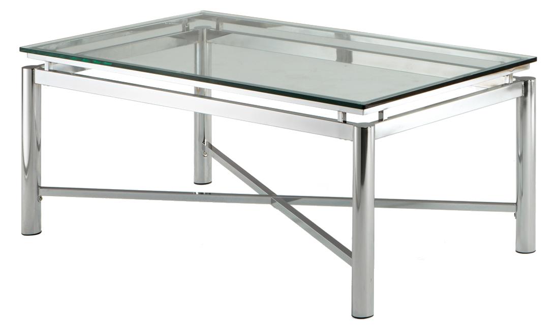 Steve Silver Nova NV100CB+NV100CT Glass Top Cocktail Table Wayside